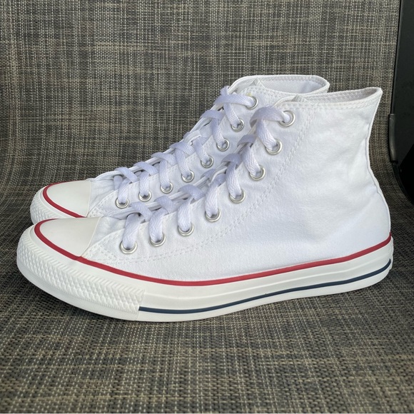 Converse Chuck Taylor All Star White Canvas High-Top Sneakers Shoes Women’s 8.5 - Picture 3 of 11